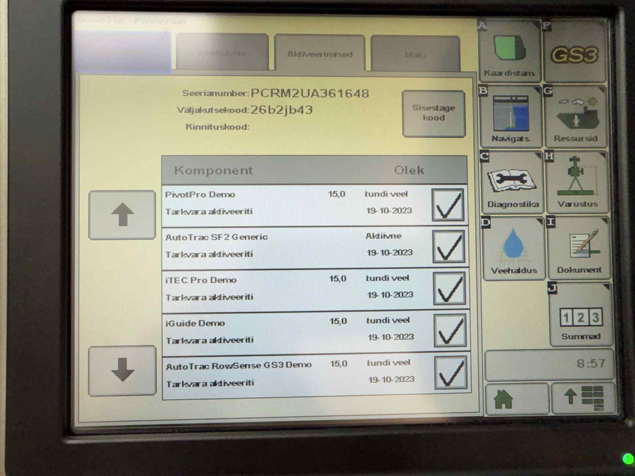 JOHN DEERE Starfire - Juhtimissüsteem - Traktor: pilt 5 JOHN DEERE Starfire - Juhtimissüsteem - Traktor: pilt 5