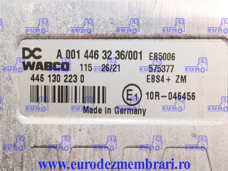 CALCULATOR EBS4 ZM MERCEDES ACTROS MP5 A0014463236 - Mootori juhtimisseade - Veoauto: pilt 3 CALCULATOR EBS4 ZM MERCEDES ACTROS MP5 A0014463236 - Mootori juhtimisseade - Veoauto: pilt 3
