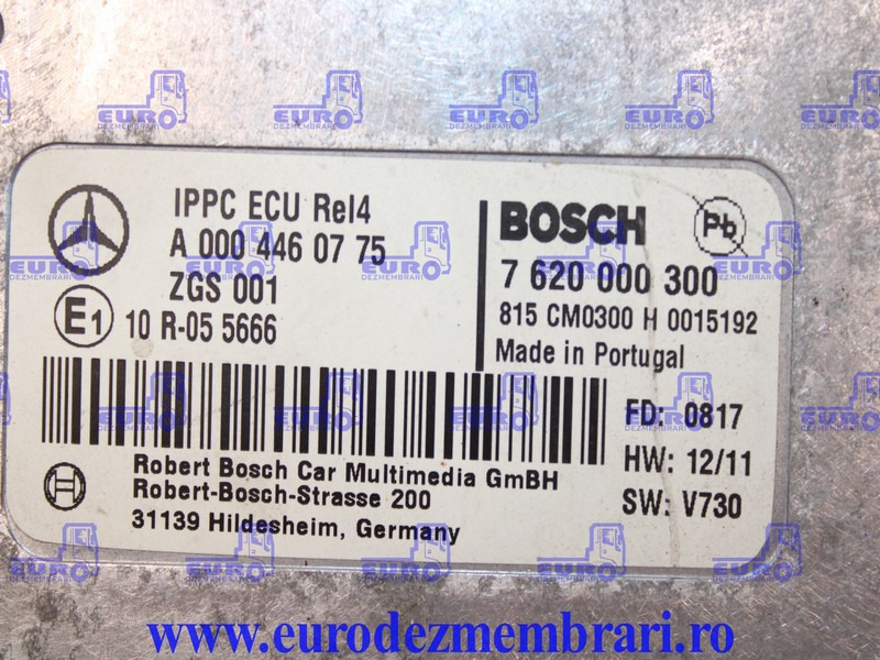 CALCULATOR IPPC REL4 MERCEDES ACTROS MP4 A0004460775, 7620000300 - Mootori juhtimisseade - Veoauto: pilt 3 CALCULATOR IPPC REL4 MERCEDES ACTROS MP4 A0004460775, 7620000300 - Mootori juhtimisseade - Veoauto: pilt 3