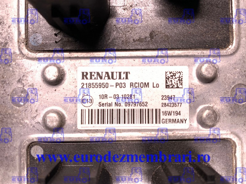 CALCULATOR RCIOM RENAULT T MEGA 21855950 - Mootori juhtimisseade - Veoauto: pilt 2 CALCULATOR RCIOM RENAULT T MEGA 21855950 - Mootori juhtimisseade - Veoauto: pilt 2