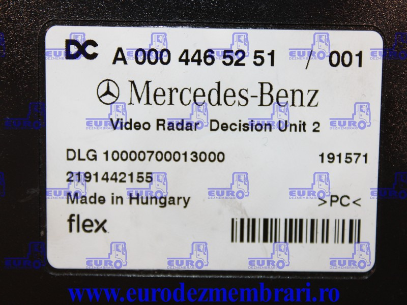 CALCULATOR VIDEO RADAR MERCEDES ACTROS MP5 A0004465251 - Mootori juhtimisseade - Veoauto: pilt 3 CALCULATOR VIDEO RADAR MERCEDES ACTROS MP5 A0004465251 - Mootori juhtimisseade - Veoauto: pilt 3