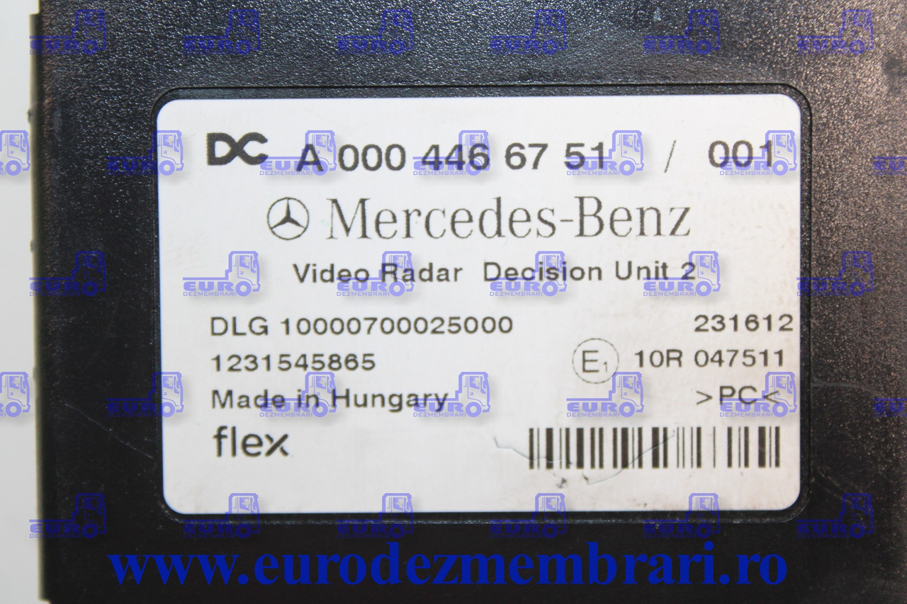 CALCULATOR VIDEO RADAR MERCEDES ACTROS MP5 A0004466751 - Mootori juhtimisseade - Veoauto: pilt 3 CALCULATOR VIDEO RADAR MERCEDES ACTROS MP5 A0004466751 - Mootori juhtimisseade - Veoauto: pilt 3