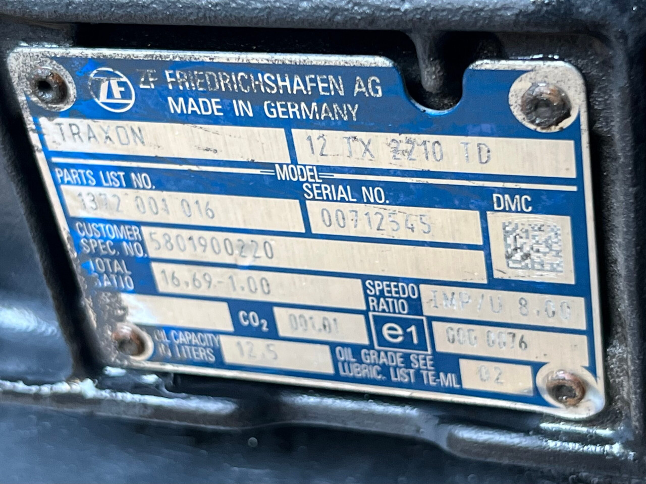CUTIE DE VITEZE TRAXON FARA INTARDER IVECO 12TX 2210 TD R=16,69-1,00 5801900220 - Käigukast - Veoauto: pilt 3 CUTIE DE VITEZE TRAXON FARA INTARDER IVECO 12TX 2210 TD R=16,69-1,00 5801900220 - Käigukast - Veoauto: pilt 3