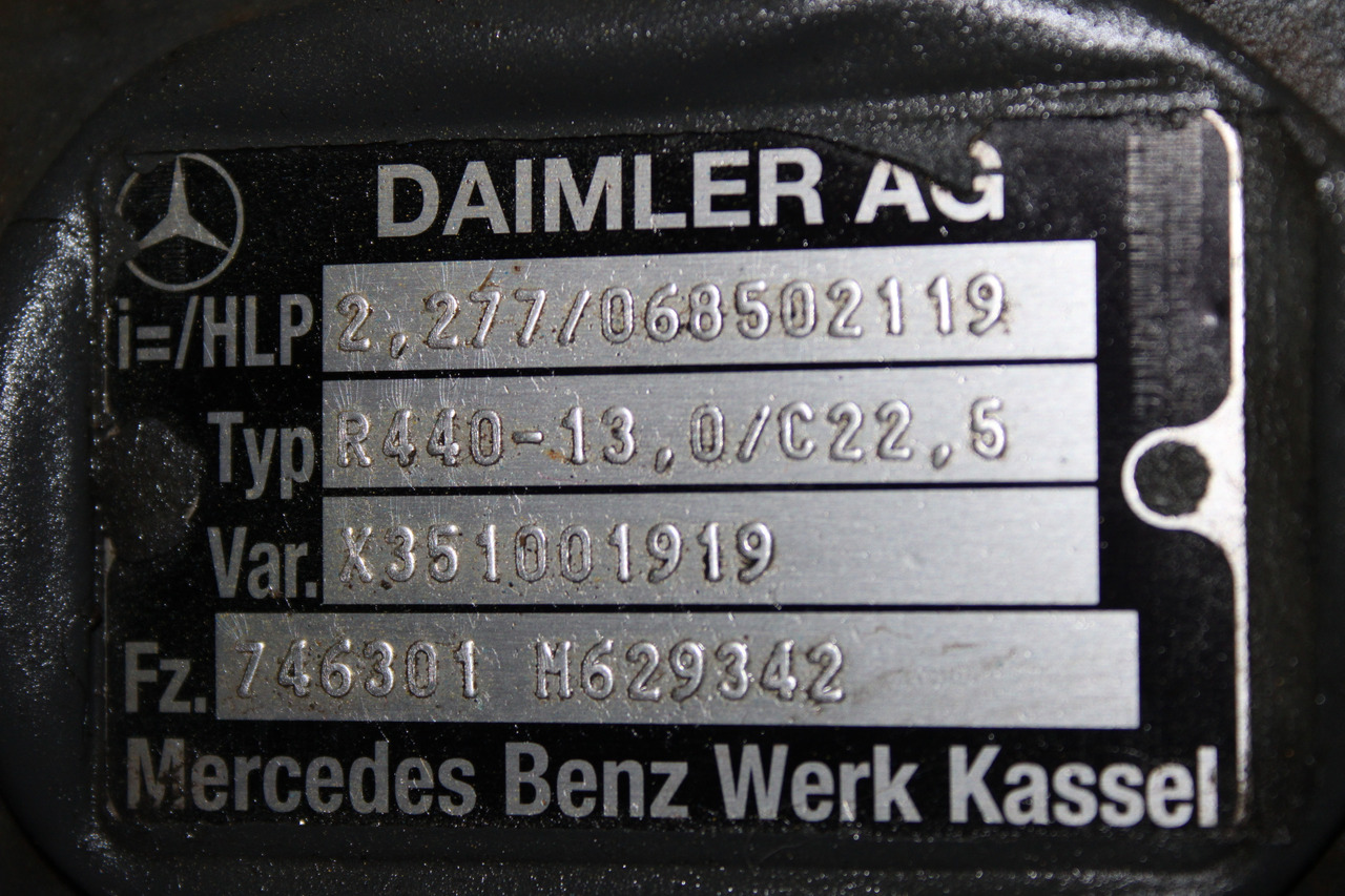 DIFERENTIAL MERCEDES ACTROS R=2,277 R440-13 068502119, X351001919 - Diferentsiaalvarustus - Veoauto: pilt 3 DIFERENTIAL MERCEDES ACTROS R=2,277 R440-13 068502119, X351001919 - Diferentsiaalvarustus - Veoauto: pilt 3