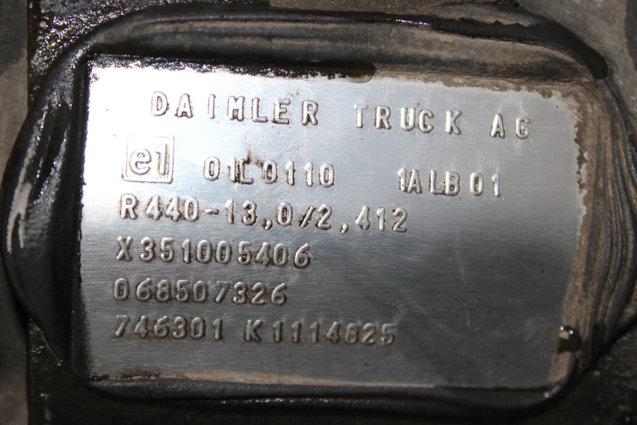 DIFERENTIAL MERCEDES ACTROS R=2,412 R440-13 X351005406, 068507326 - Diferentsiaalvarustus - Veoauto: pilt 3 DIFERENTIAL MERCEDES ACTROS R=2,412 R440-13 X351005406, 068507326 - Diferentsiaalvarustus - Veoauto: pilt 3
