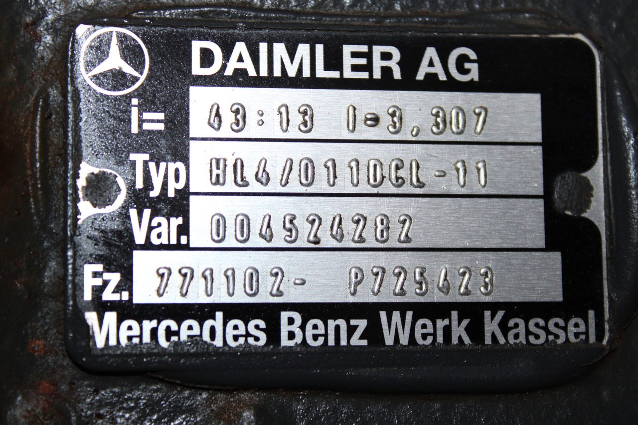 DIFERENTIAL MERCEDES ATEGO R=43:13 HL4 004520282, 770102 - Diferentsiaalvarustus - Veoauto: pilt 3 DIFERENTIAL MERCEDES ATEGO R=43:13 HL4 004520282, 770102 - Diferentsiaalvarustus - Veoauto: pilt 3