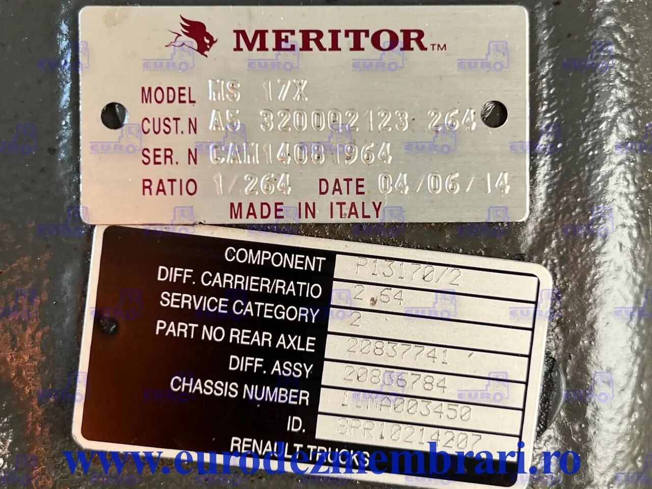 DIFERENTIAL RENAULT MS17X R=2.64 - Diferentsiaalvarustus - Veoauto: pilt 3 DIFERENTIAL RENAULT MS17X R=2.64 - Diferentsiaalvarustus - Veoauto: pilt 3