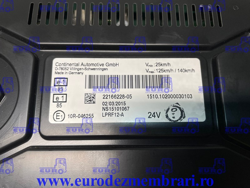 ELEMENT BORD CEAS BORD RENAULT T 22166228, 22224253 - Armatuurlaud - Veoauto: pilt 3 ELEMENT BORD CEAS BORD RENAULT T 22166228, 22224253 - Armatuurlaud - Veoauto: pilt 3