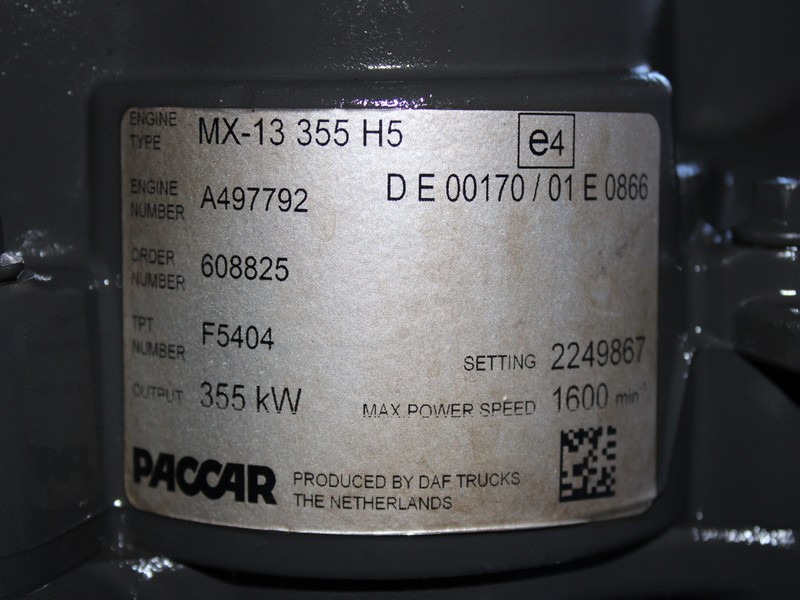 MOTOR DAF XF XG MX-13 355 H5 EURO 6 480CP 2249867 - Mootor - Veoauto: pilt 5 MOTOR DAF XF XG MX-13 355 H5 EURO 6 480CP 2249867 - Mootor - Veoauto: pilt 5