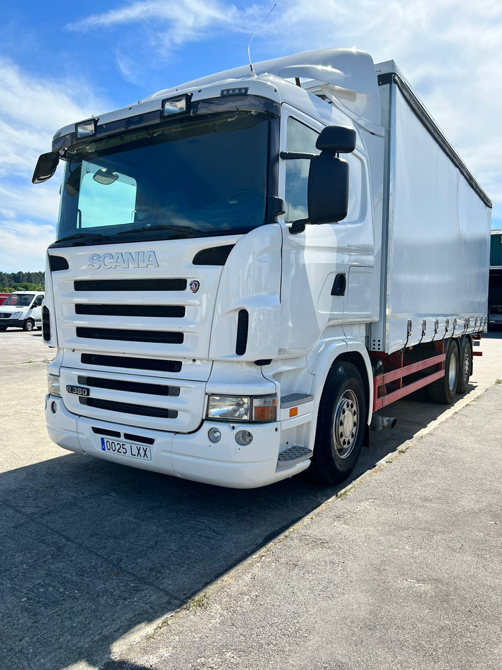 CAMION SCANIA 380 CON CARRETILLA MOFFET M4 - Tent veoauto: pilt 1 CAMION SCANIA 380 CON CARRETILLA MOFFET M4 - Tent veoauto: pilt 1