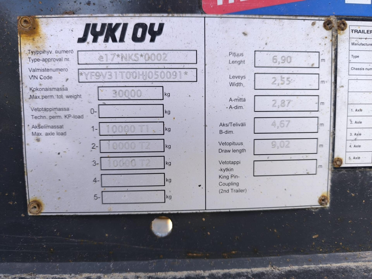 JYKI Jyki V31 - Auto järelhaagis: pilt 3 JYKI Jyki V31 - Auto järelhaagis: pilt 3