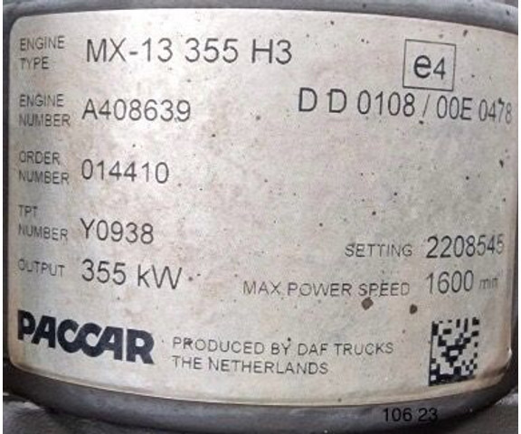 DAF - Mootor: pilt 5 DAF - Mootor: pilt 5