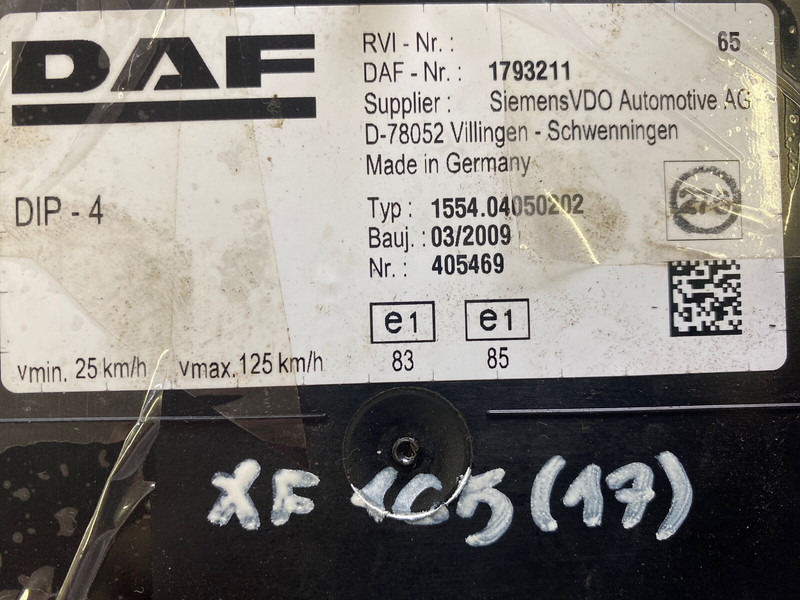 DAF - Armatuurlaud: pilt 2 DAF - Armatuurlaud: pilt 2