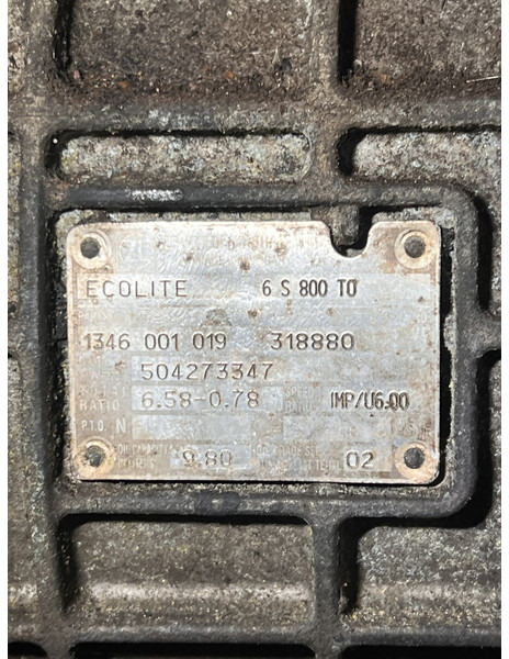 Iveco ECOLITE 6S 800 T0 - Käigukast: pilt 4 Iveco ECOLITE 6S 800 T0 - Käigukast: pilt 4