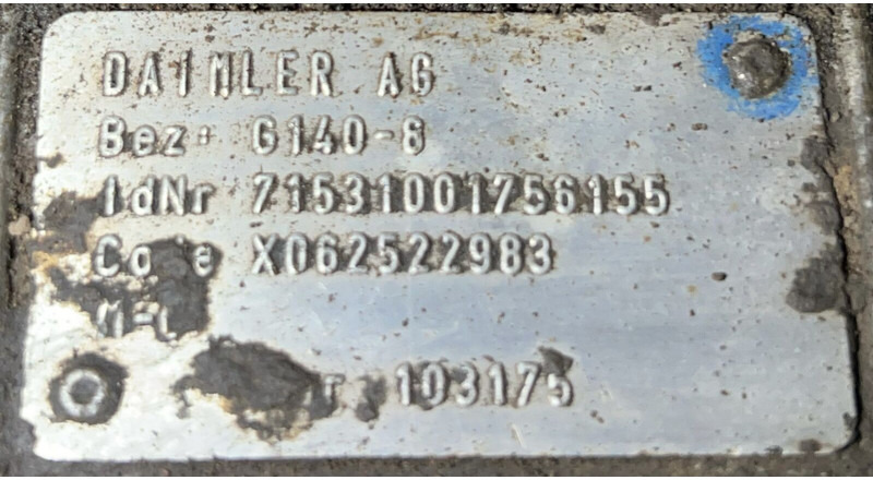 Mercedes-Benz G140-8 - Käigukast: pilt 4 Mercedes-Benz G140-8 - Käigukast: pilt 4