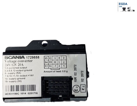 Scania 124 40 - Elektrisüsteem: pilt 1 Scania 124 40 - Elektrisüsteem: pilt 1