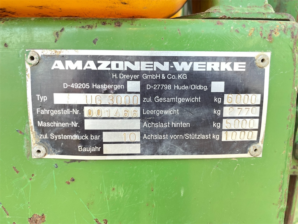 Amazone UG 3000 Power - Pritsija: pilt 5 Amazone UG 3000 Power - Pritsija: pilt 5