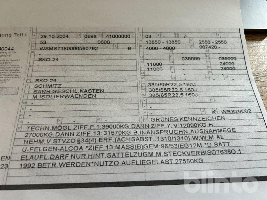 Schmitz Cargobull SKO24 (2004) - Külmutiga poolhaagis: pilt 5 Schmitz Cargobull SKO24 (2004) - Külmutiga poolhaagis: pilt 5