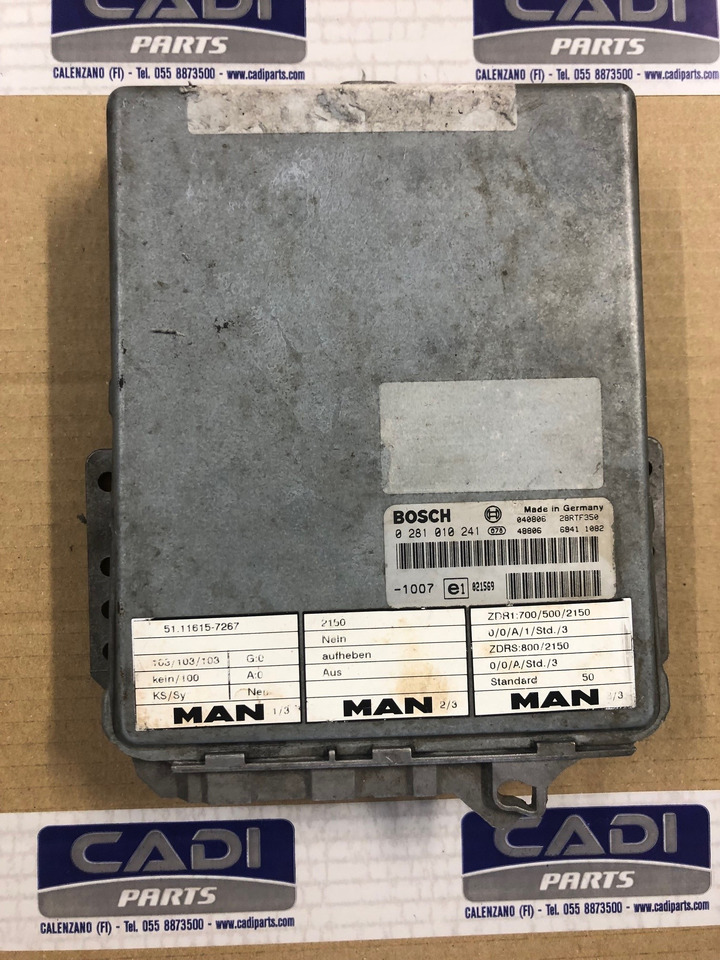CENTRALINA EDC - RIF. BOSCH 0281010241 - RIF. MAN 51116157267 - Mootori juhtimisseade: pilt 1 CENTRALINA EDC - RIF. BOSCH 0281010241 - RIF. MAN 51116157267 - Mootori juhtimisseade: pilt 1