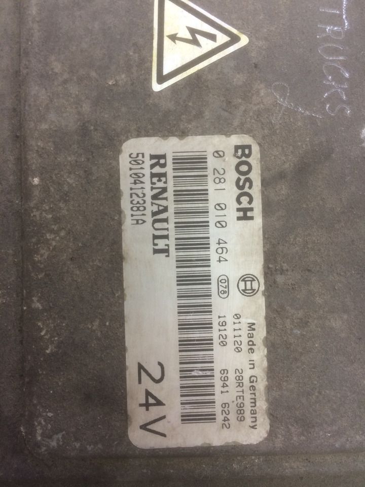 CENTRALINA MOTORE EDC - RENAULT PREMIUM - RIF. RENAULT 5010412381A - RIF. BOSCH 0281010464 - Mootori juhtimisseade: pilt 2 CENTRALINA MOTORE EDC - RENAULT PREMIUM - RIF. RENAULT 5010412381A - RIF. BOSCH 0281010464 - Mootori juhtimisseade: pilt 2