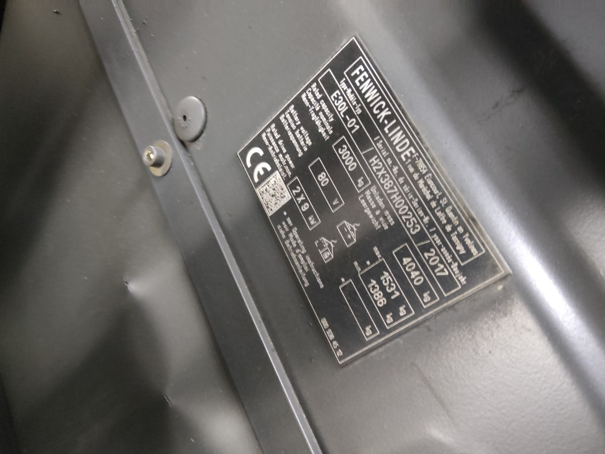 Linde E30L - Elektritõstuk: pilt 5 Linde E30L - Elektritõstuk: pilt 5