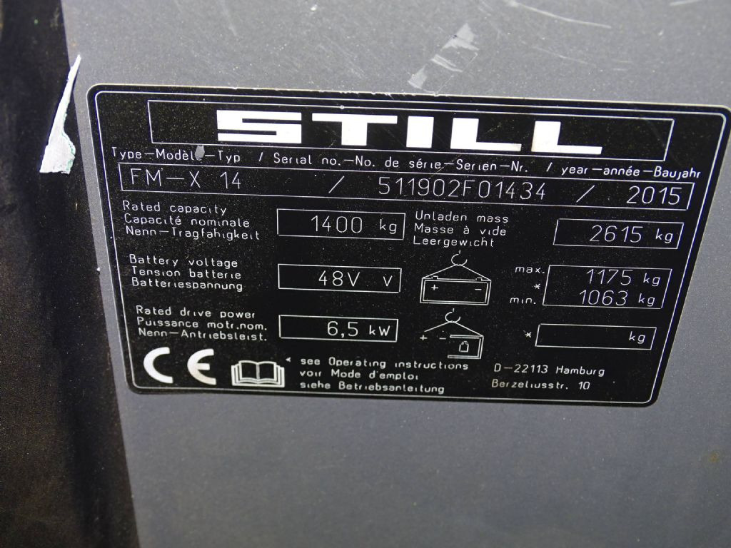 Still FM-X14 - Lükandmastiga tõstuk: pilt 5 Still FM-X14 - Lükandmastiga tõstuk: pilt 5