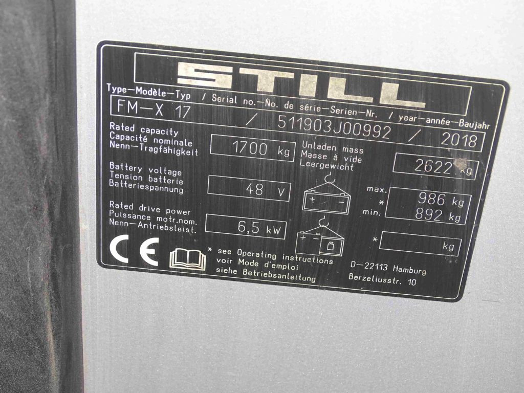 Still FM-X17 - Lükandmastiga tõstuk: pilt 5 Still FM-X17 - Lükandmastiga tõstuk: pilt 5