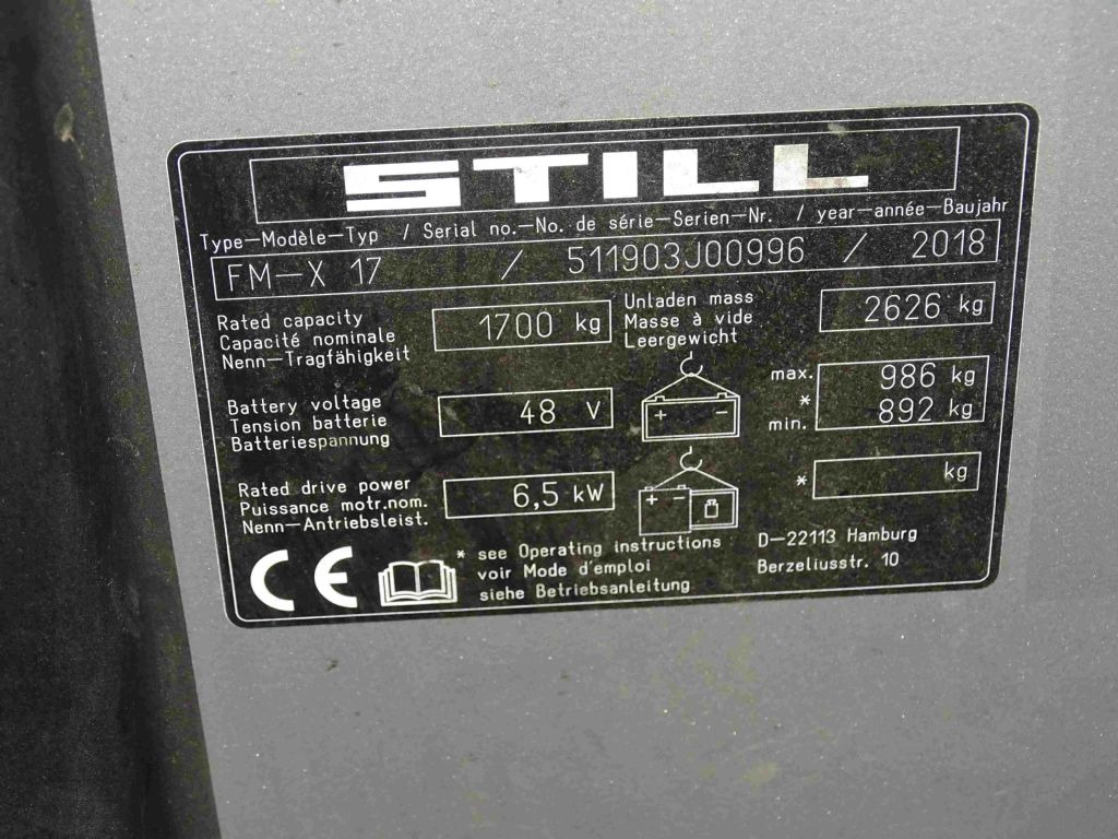 Still FM-X17 - Lükandmastiga tõstuk: pilt 5 Still FM-X17 - Lükandmastiga tõstuk: pilt 5