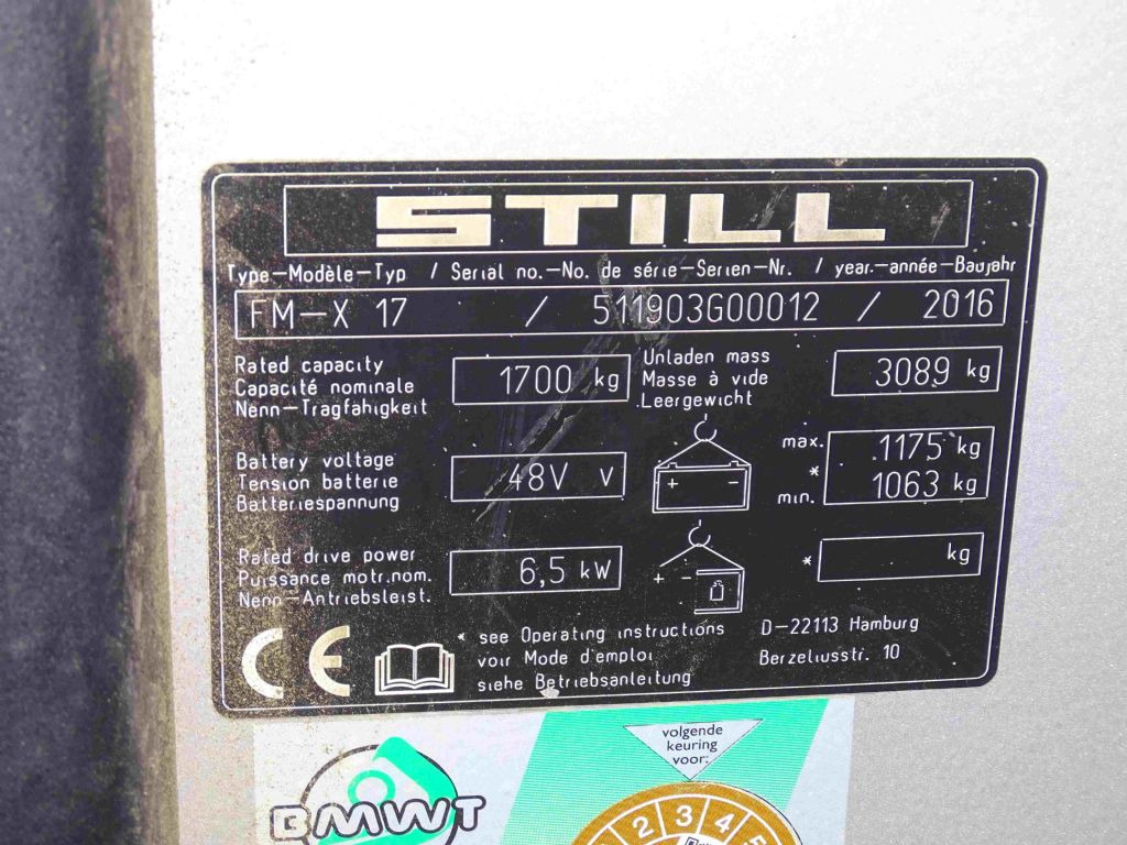 Still FM-X17 - Lükandmastiga tõstuk: pilt 4 Still FM-X17 - Lükandmastiga tõstuk: pilt 4