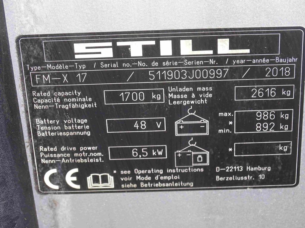 Still FM-X17 - Lükandmastiga tõstuk: pilt 5 Still FM-X17 - Lükandmastiga tõstuk: pilt 5