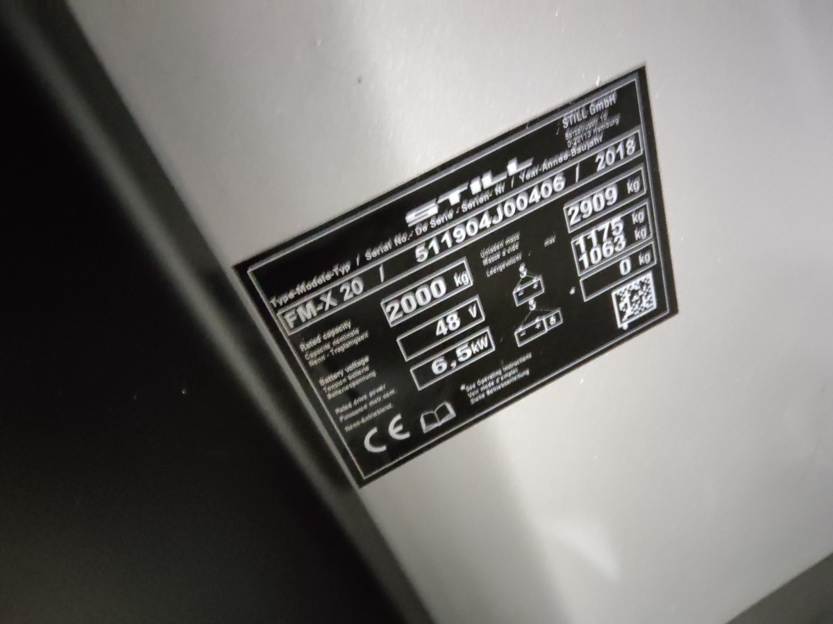 Lükandmastiga tõstuk Still FM-X20: pilt 9 Lükandmastiga tõstuk Still FM-X20: pilt 9