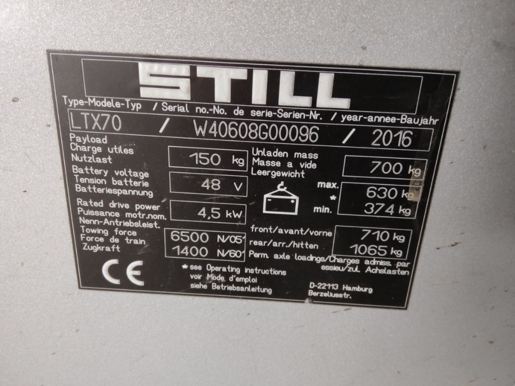 Still LTX70 - Puksiirtraktor: pilt 5 Still LTX70 - Puksiirtraktor: pilt 5