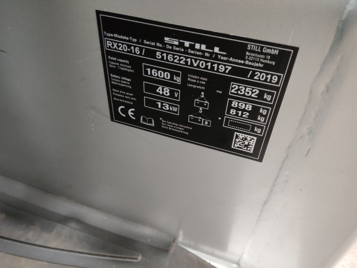 Still RX20-16 - Elektritõstuk: pilt 5 Still RX20-16 - Elektritõstuk: pilt 5