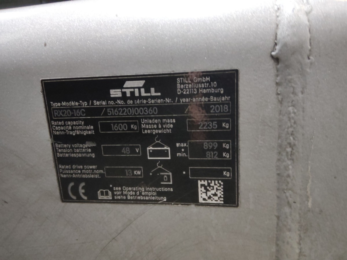 Still RX20-16C - Elektritõstuk: pilt 5 Still RX20-16C - Elektritõstuk: pilt 5