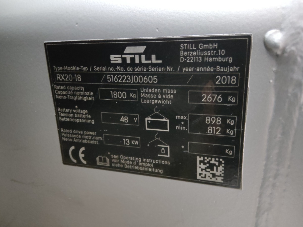 Elektritõstuk Still RX20-18: pilt 6