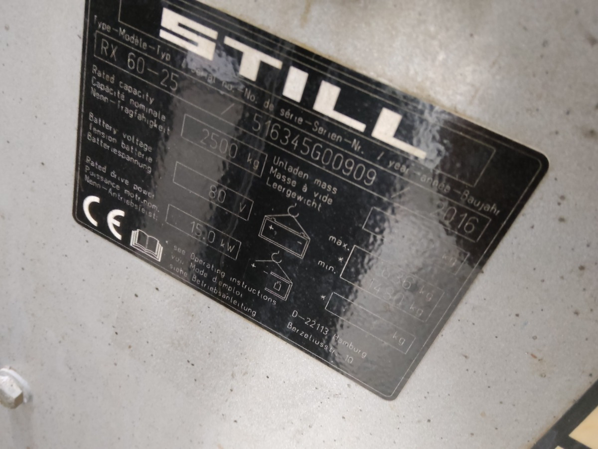 Still RX60-25 - Elektritõstuk: pilt 5 Still RX60-25 - Elektritõstuk: pilt 5