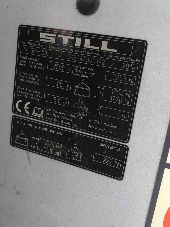 Still RX60-25L - Elektritõstuk: pilt 5 Still RX60-25L - Elektritõstuk: pilt 5