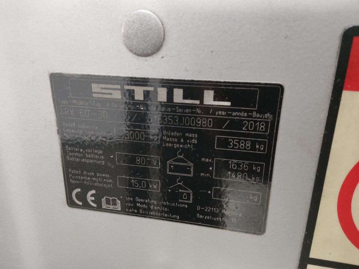 Elektritõstuk Still RX60-30/BRONZE: pilt 9
