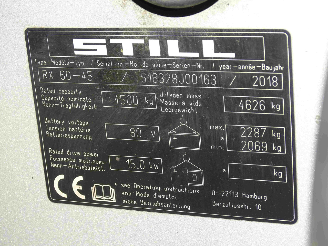 Still RX60-45 - Elektritõstuk: pilt 5 Still RX60-45 - Elektritõstuk: pilt 5