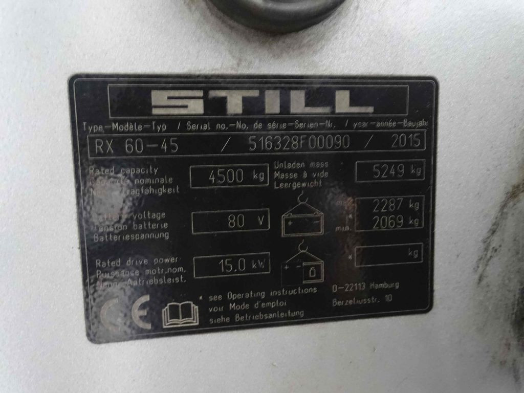 Still RX60-45 - Elektritõstuk: pilt 5 Still RX60-45 - Elektritõstuk: pilt 5