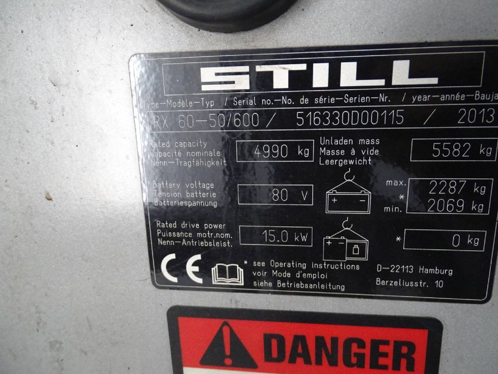 Still RX60-50/600 - Elektritõstuk: pilt 5 Still RX60-50/600 - Elektritõstuk: pilt 5