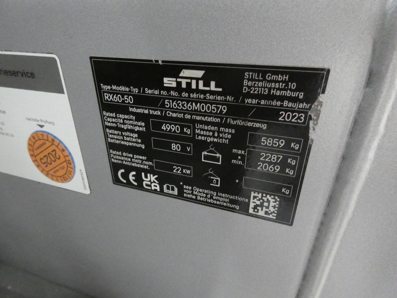 Still RX60-50 - Elektritõstuk: pilt 5 Still RX60-50 - Elektritõstuk: pilt 5