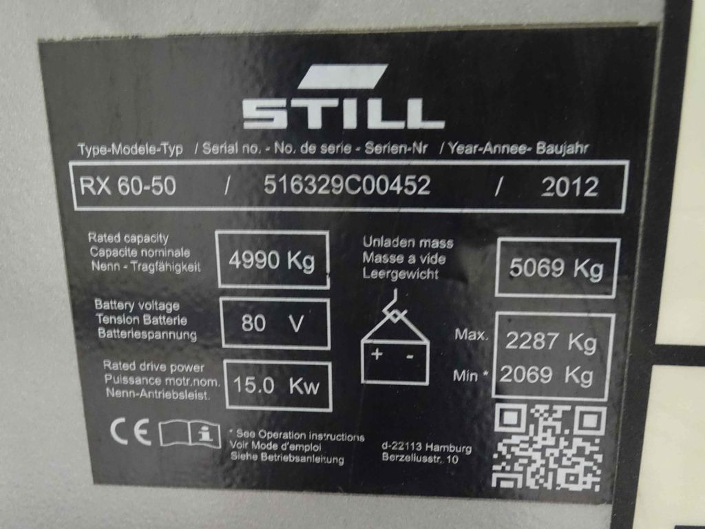 Still RX60-50 - Elektritõstuk: pilt 5 Still RX60-50 - Elektritõstuk: pilt 5