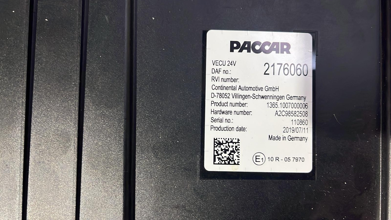 DAF XF CF VECU Control Unit Module 2176060 - Mootori juhtimisseade: pilt 4 DAF XF CF VECU Control Unit Module 2176060 - Mootori juhtimisseade: pilt 4