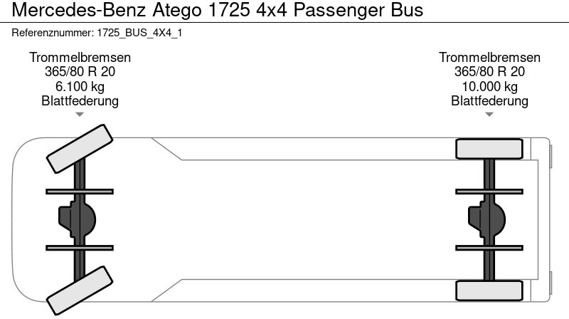 Mercedes-Benz Atego 1725 4x4 Passenger Bus liising Mercedes-Benz Atego 1725 4x4 Passenger Bus: pilt 12