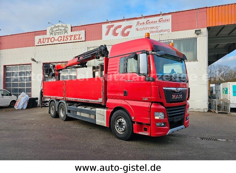 MAN TGX 26.540 6x2LL - Madelveok/ Platvormveok, Kraanaga veoauto: pilt 1 MAN TGX 26.540 6x2LL - Madelveok/ Platvormveok, Kraanaga veoauto: pilt 1