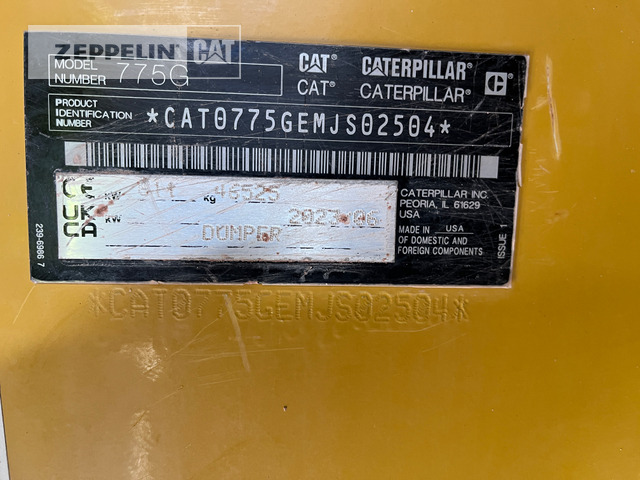 Cat 775G - Kastiga kallur/ Kiviveoauto: pilt 2 Cat 775G - Kastiga kallur/ Kiviveoauto: pilt 2