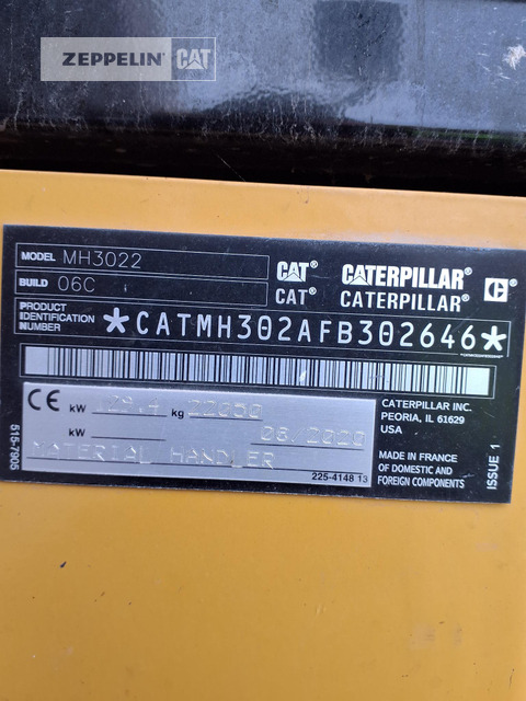 Cat MH3022-06C - Jäätme-/ Tööstuslik käitleja: pilt 5 Cat MH3022-06C - Jäätme-/ Tööstuslik käitleja: pilt 5
