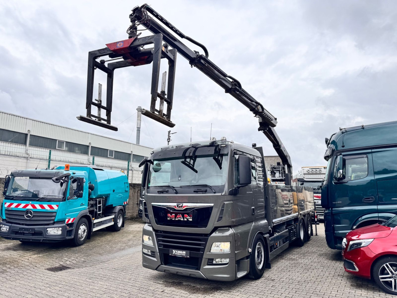 MAN 26.460 TGX Baustoffkran HMF 2110-L3 - Kraanaga veoauto: pilt 4 MAN 26.460 TGX Baustoffkran HMF 2110-L3 - Kraanaga veoauto: pilt 4
