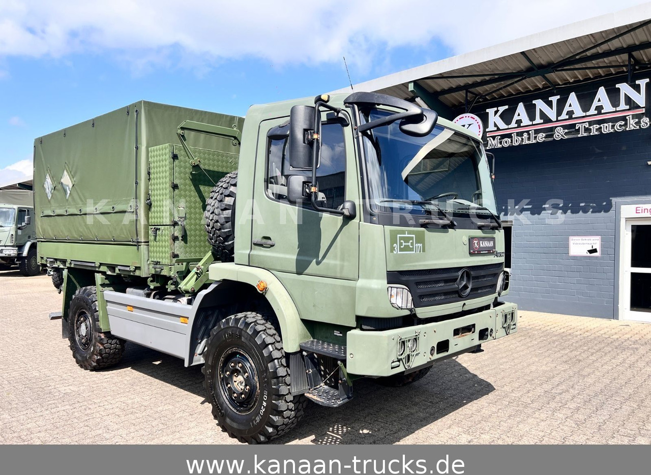 Mercedes-Benz 1018 Atego 4x4 Allrad Miltär Camper Expedition - Konteinerveduk/ Tõstukiga veoauto: pilt 1 Mercedes-Benz 1018 Atego 4x4 Allrad Miltär Camper Expedition - Konteinerveduk/ Tõstukiga veoauto: pilt 1